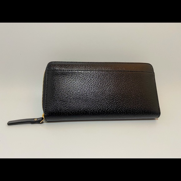 KATE SPADE BLACK LEATHER SATCHEL &NEDA WALLET SET - Picture 7 of 9